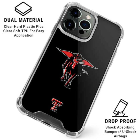 Texas Tech University Red Raiders Logo iPhone 16 Pro Clear Case